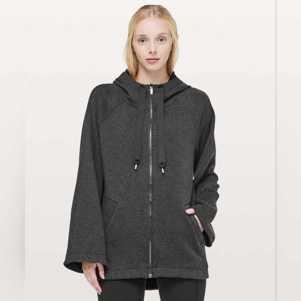 LuluLemon Gray Zip Fleece Jacket 8